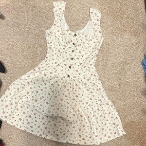 Floral Button-Down Mini Dress